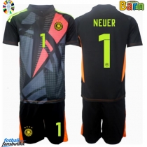 Tyskland Manuel Neuer #1 Keeper Hjemmedraktsett Barn EM 2024 Kortermet (+ Korte bukser)